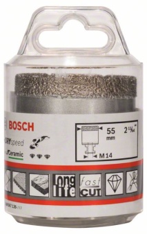 Алмазные свёрла Dry Speed Best for Ceramic для сухого сверления 55 x 35 mm 2608587126